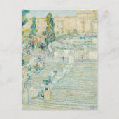 Carte Postale Les Escaliers Espagnols, Rome | Childe Hassam (Devant)