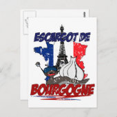 Carte Postale Les escargots (Devant / Derrière)