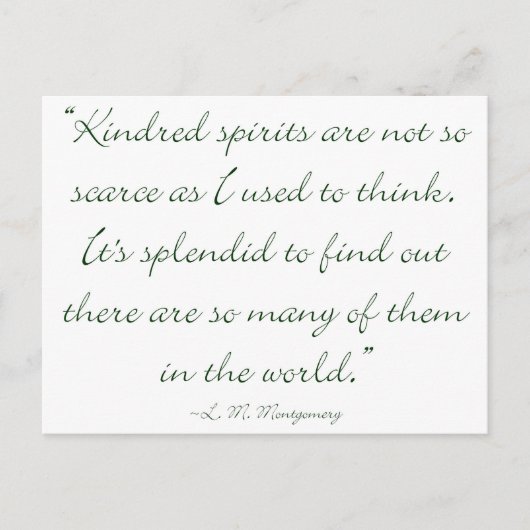 Carte Postale Les Esprits Gentils Ne Sont Pas Éminents (Devant)