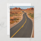 Carte Postale Les Etats-Unis, Nevada, vallée du feu, route de (Devant / Derrière)