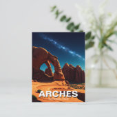 Carte Postale Les étoiles du parc national Moab Utah Arches (Debout devant)