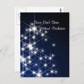 Carte Postale Les étoiles ne peuvent briller sans l'obscurité (Devant / Derrière)