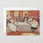 Carte Postale Les expériences de Benjamin Franklin en électricit (Devant / Derrière)