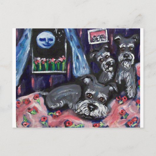 Carte Postale Les experts sentent la lune lunaire lunaire (Devant)