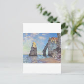 Carte Postale Les falaises d'Etretat - Claude Monet (Debout devant)