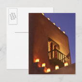 Carte Postale Les farolitos traditionnels illuminent les structu (Devant / Derrière)