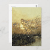 Carte Postale "Les fées dans les jardins de Kensington" par Arth (Devant / Derrière)