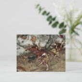 Carte Postale « Les Fées d'automne » d'Arthur Rackham (Debout devant)