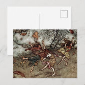 Carte Postale « Les Fées d'automne » d'Arthur Rackham (Devant / Derrière)
