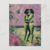 Carte Postale Les femmes à la plage qui disent des secrets (Devant)