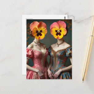 Carte Postale Les femmes à tête de pensée