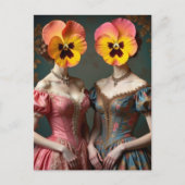 Carte Postale Les femmes à tête de pensée (Devant)