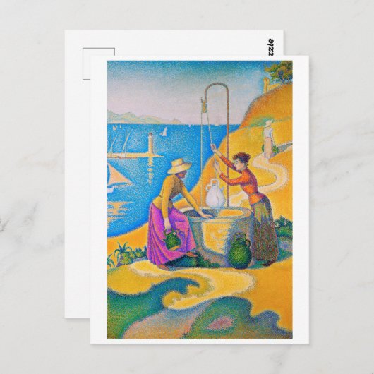 Carte Postale Les Femmes au Puits, Signac (Devant / Derrière)