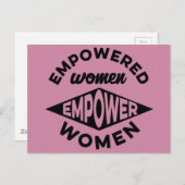 Carte Postale Les femmes autorisées autorisent des femmes (Devant / Derrière)