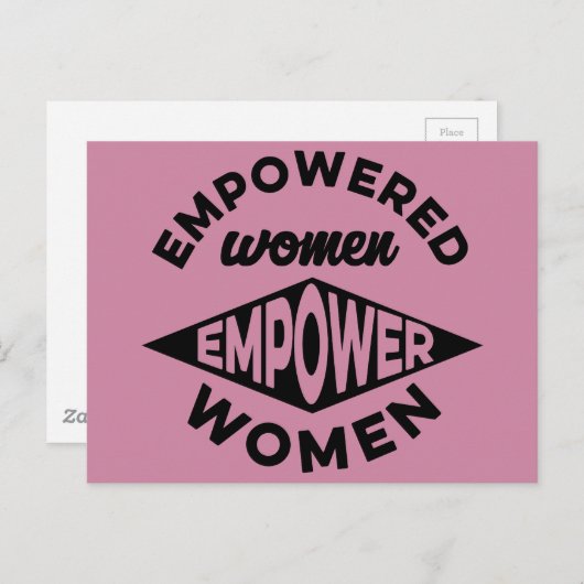 Carte Postale Les femmes autorisées autorisent des femmes (Devant / Derrière)