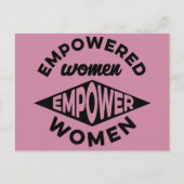 Carte Postale Les femmes autorisées autorisent des femmes (Devant)