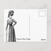 Carte Postale Les Femmes Bien Comportées Font Rarement L'Histoir (Dos)