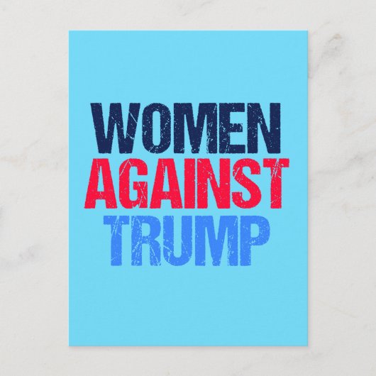 Carte Postale Les femmes contre Trump (Devant)