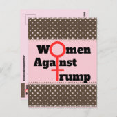 Carte postale Les Femmes Contre Trump (Devant / Derrière)