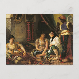 Carte Postale Les Femmes d'Alger dans leur Appartement, 1834