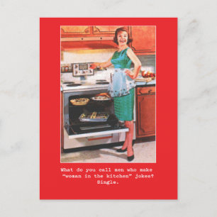Carte Postale Les femmes "Juste pour s'amuser" Man Joke Card