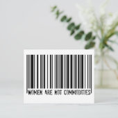 Carte Postale Les femmes ne sont pas des marchandises (Debout devant)