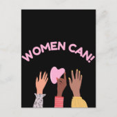 Carte Postale Les femmes peuvent féministes (Devant)
