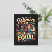 Carte Postale Les femmes sont égales (Debout devant)