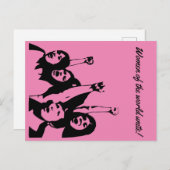 Carte Postale Les femmes s'unissent (Devant / Derrière)