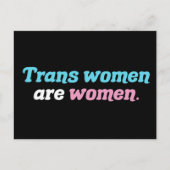Carte Postale Les femmes trans sont des femmes (Devant)