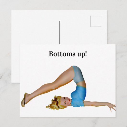 Carte Postale Les fesses ! (Devant / Derrière)