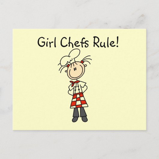 Carte Postale Les filles chefs règnent (Devant)