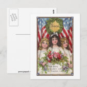 Carte Postale Les filles de la liberté patriotique (Devant / Derrière)