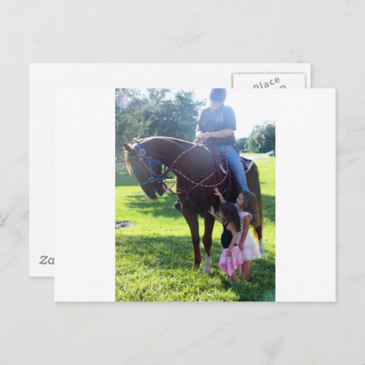 Carte Postale Les filles de pony (Devant / Derrière)