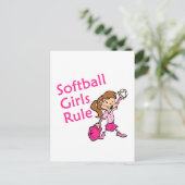 Carte Postale Les filles du softball (Debout devant)