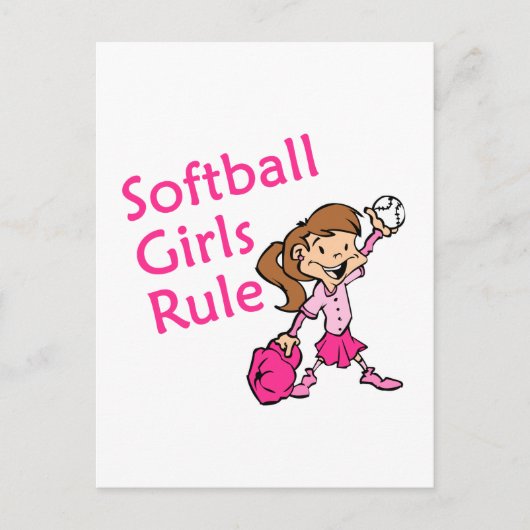 Carte Postale Les filles du softball (Devant)