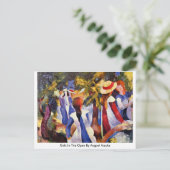 Carte Postale Les Filles En Plein Air D'Août Macke (Debout devant)