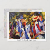 Carte Postale Les Filles En Plein Air D'Août Macke (Devant / Derrière)