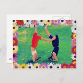 Carte Postale Les Filles Font Du Yoga (Devant / Derrière)