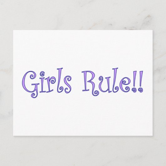 Carte Postale Les filles gouvernent ! (Devant)