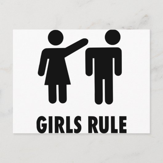 Carte Postale Les filles règnent (Devant)
