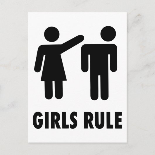 Carte Postale Les filles règnent (Devant)