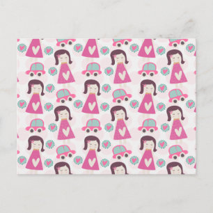 Carte Postale Les Filles Se Rendre À Des Endroits