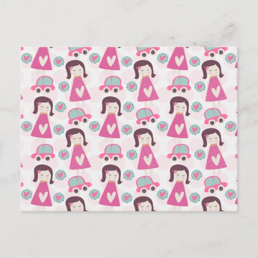 Carte Postale Les Filles Se Rendre À Des Endroits (Devant)