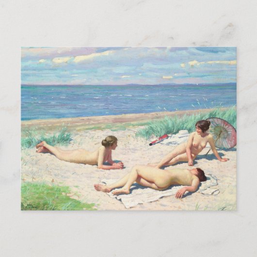 Carte Postale Les filles sur la plage | Paul Fischer (Devant)