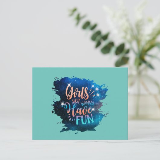 Carte Postale Les filles veulent juste s'amuser (Debout devant)