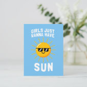 Carte Postale Les Filles Veux Juste Avoir Le Soleil (Debout devant)