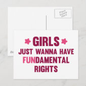 Carte Postale Les Filles Veux Juste S'Amuser (Devant / Derrière)