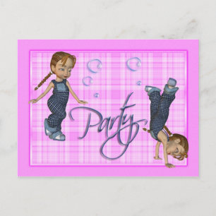Carte Postale Les Filles Veux Juste S'Amuser, Invitation De Fête