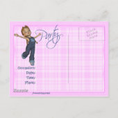 Carte Postale Les Filles Veux Juste S'Amuser, Invitation De Fête (Dos)